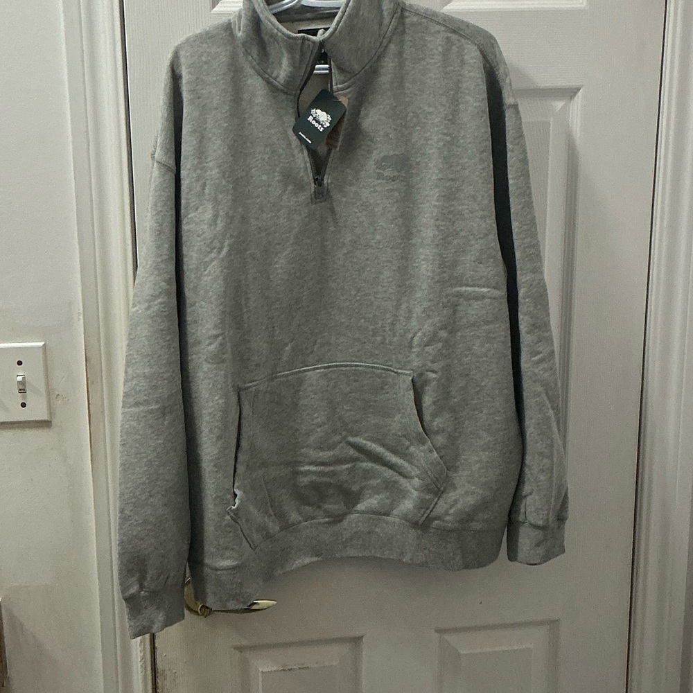 Roots Gray Zip-Up Men's Sweater